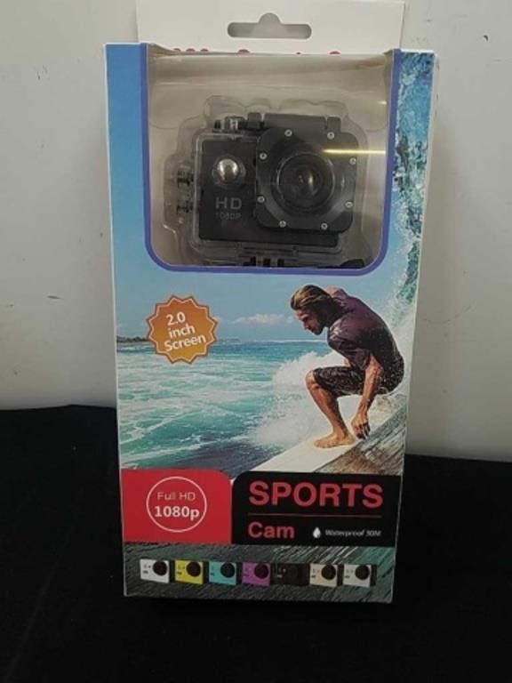 New 2-in screen waterproof 1080p Sports cam