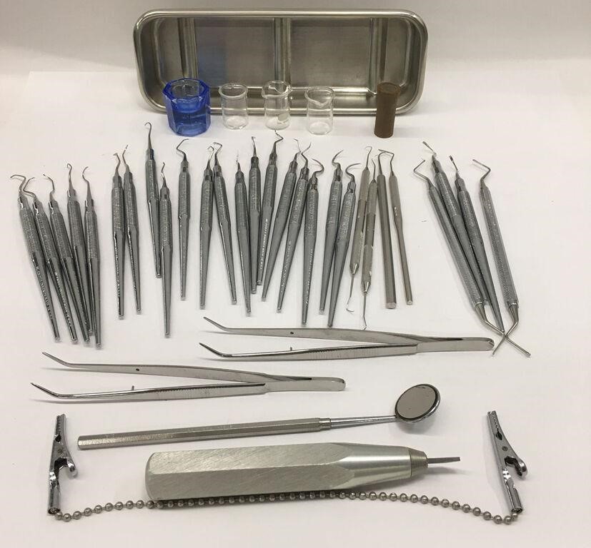 Group Of Dentist Tools