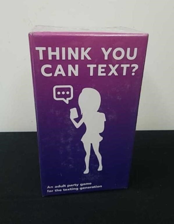 New think you can text adult party game