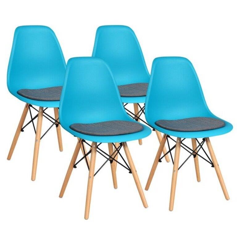 4PCS Dining Chair Mid Century Modern DSW Chair