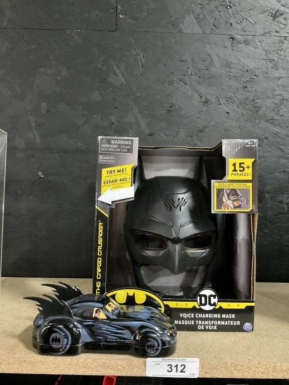 New Batman Voice Changing Mask, Tin.