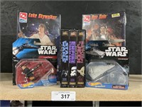 NOS  Star Wars Figurines, Ships, VHS Movie Set.