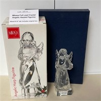 Mikasa Crystal Angelic "Harpist" Figurine w/Box