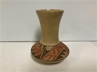 Native Vase Signed Juanita Fracua 5in tall