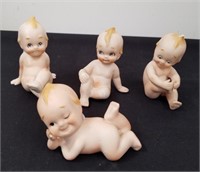 4 adorable Vintage bisque figurines 1 has a
