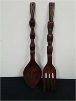 Vintage 27 inch wooden utensils