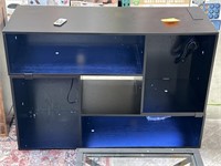 LIGHTED BOOKCASE WITH POWER OUTLET RETAIL $200