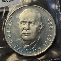 Silver Lester B. Pearson 1963 1968 26G Coin