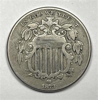1873 Shield Nickel Open 3 Variety F/VF