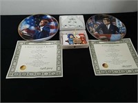 Collectible John F Kennedy plates and