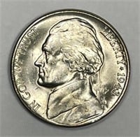 1943-S Jefferson Silver Nickel Uncirculated BU