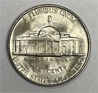 1943-D Jefferson Silver Nickel Uncirculated BU