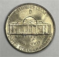 1944-D Jefferson Silver Nickel Uncirculated BU