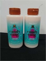 Two 18 oz bottles of candy cane foaming gel wash