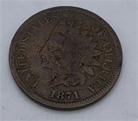 1871 Indian Head Penny