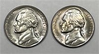 1948-S & 1949-S Jefferson Nickel Uncirculated BU