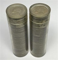 1952 & 1953 Jefferson Nickel Original Rolls BU