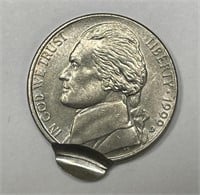 1999-D Jefferson Nickel Double Struck Error Coin