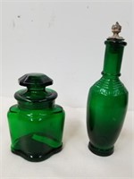 Antique Palmer perfume and bath salts bottles