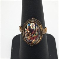 14k Gold Filled And Art Glass Ring