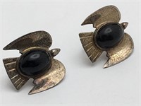 Silver Mexico Eagle Earrings