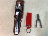 Camping Silverware Set, Knife Sharpener, Muti Tool