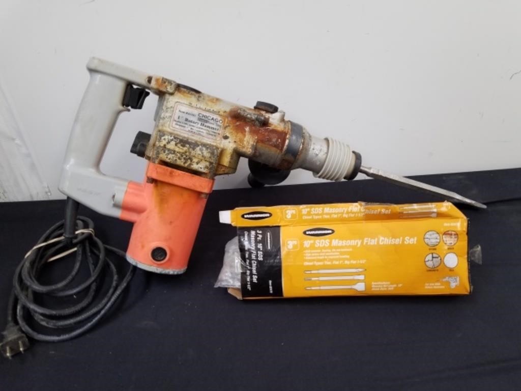 Chicago electric 1-in rotary hammer item number