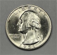 1951-S Washington Silver Quarter Uncirculated BU