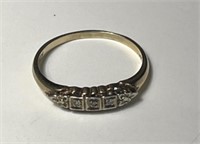 14k gold diamond ring scratch tested size 7