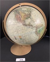 Vintage Replogle Land & Sea Globe.