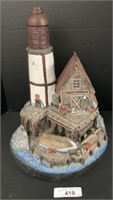 Ceramic Lighthouse/Boathouse Figure.