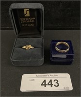 2-14K Gold Rings.