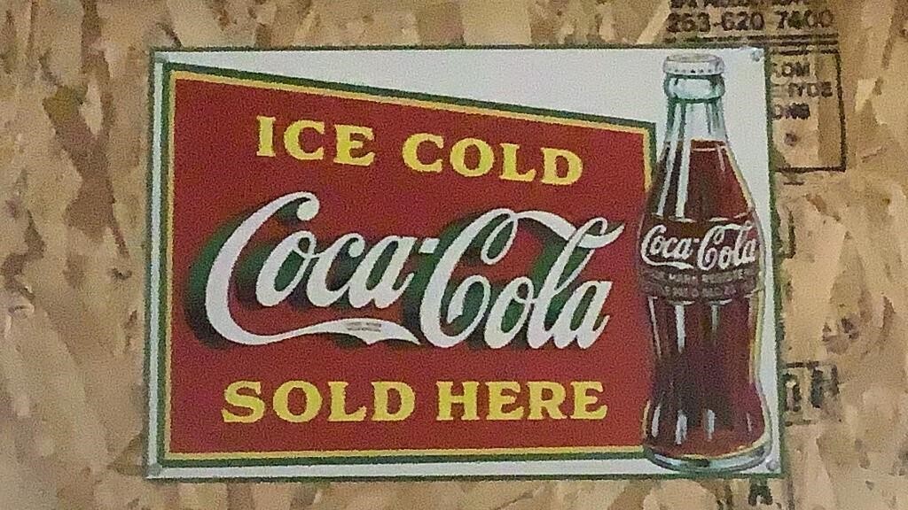 Vintage Coca-Cola Sold Here Metal Sign