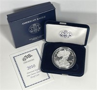 2010 Silver American Eagle Proof w/Box & COA OGP