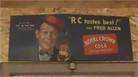 Awesome Vintage Fred Allen RC Cola Sign