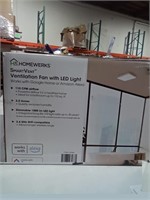 Homewerks Smart Ventilation Fan With Led Light