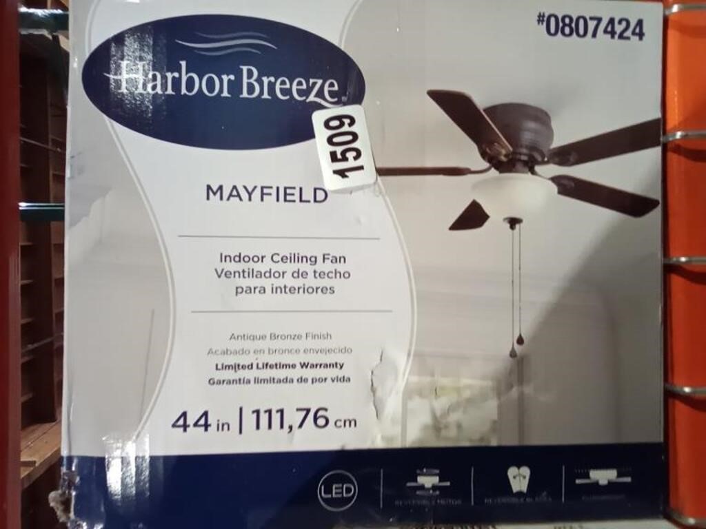 Harbor Breeze Indoor Ceiling Fan 44in