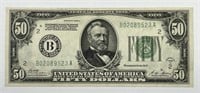 1928-A $50 FRN Federal Reserve NY Fr#2101B AU
