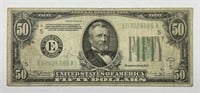 1934-B $50 FRN Federal Reserve Richmond VG/Fine
