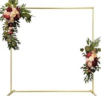 Aluminum Wedding Arch Backdrop Stand 6.6x6.6 Ft Go