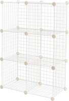 Cube Wire Grid Stackable Storage Shelves