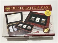 Deluxe Wood Presentation Case for 35 Slabs NEW