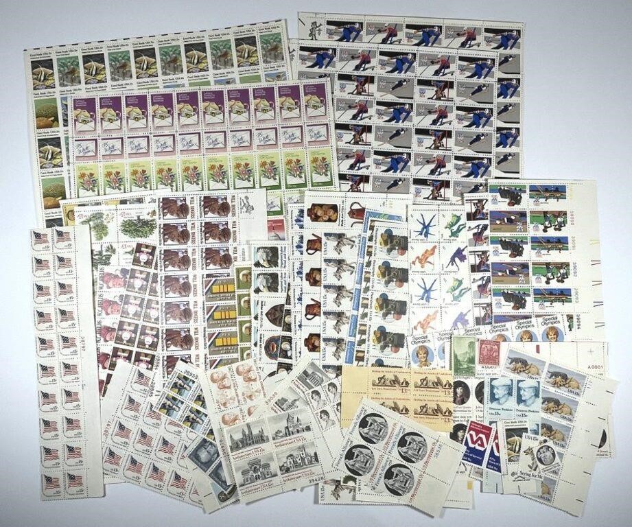 US: Lot Of Just Over $100 Face Value of Stamps