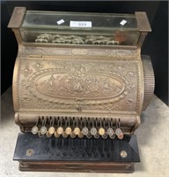 Antique National Brass Cash Register.