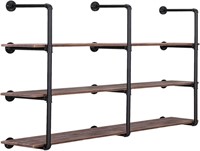 Industrial Iron Pipe Shelving Brackets Unit,