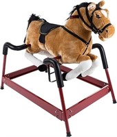 Spring Rocking Horse Plush Ride On Toy