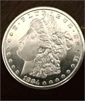 1884 Morgan Silver Dollar Cc PL Uncirculated