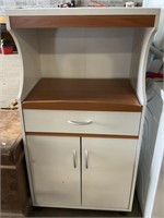 Rolling Microwave Kitchen Cabinet, Cart.