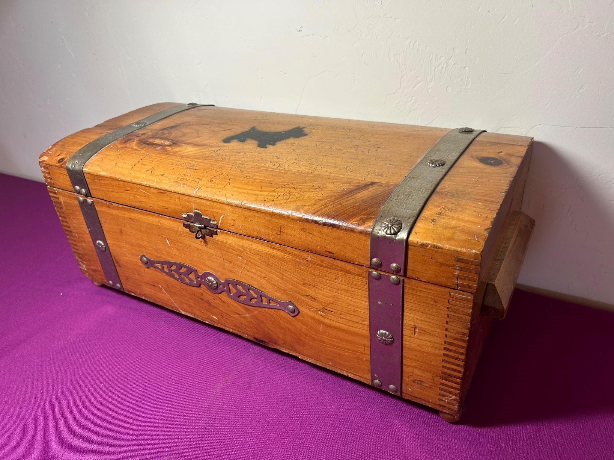 Dovetailed Wood Storage Chest