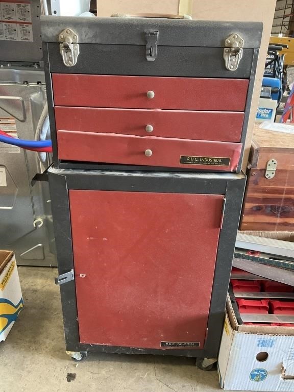 2 RUC Industrial Metal Tool Box, Cabinet.